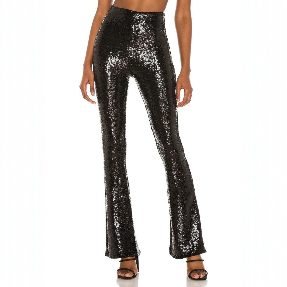 Commando Sequin Flare Leggings Black Size XS